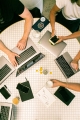 Samenwerken laptops